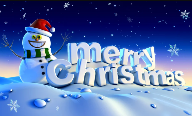 Merry Christmas and New Year Wishes 2025 gif