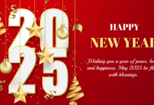 Happy New Year 2025 Clipart