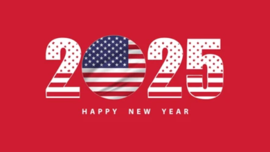 USA Happy New Year 2025