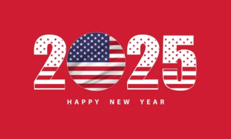 USA Happy New Year 2025