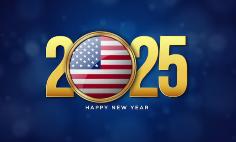 USA Happy New Year 2025 Images